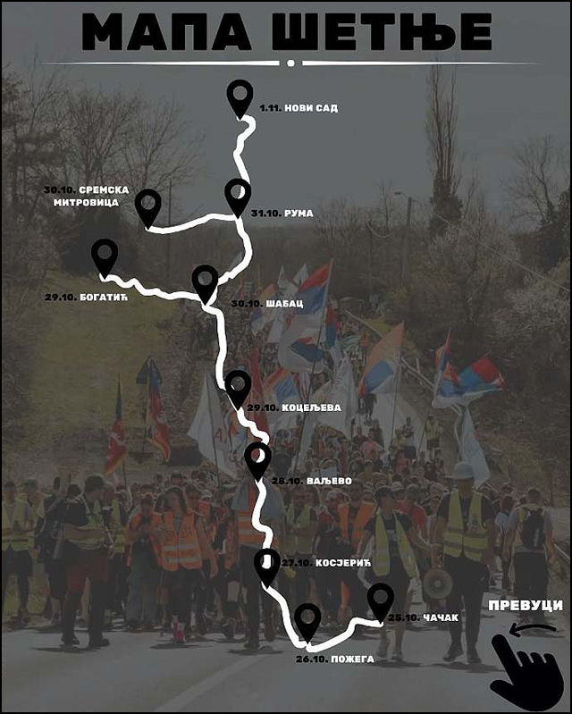 mapa setnje ftn cacak