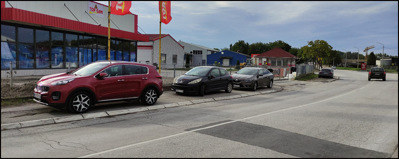 parkiranje trotoar