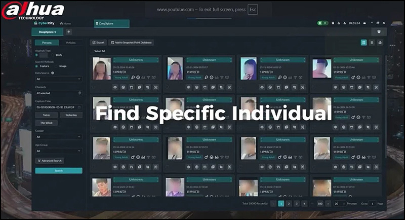 Tiho širenje biometrijskog nadzora: Javne institucije pod mrežom kamera koje prepoznaju lice 5 Dahua Cyber City pored prepoznavanja lica moze da prati kretanje odabranih vozila po gradu i pretrazuje vozila prema registarskim tablicama