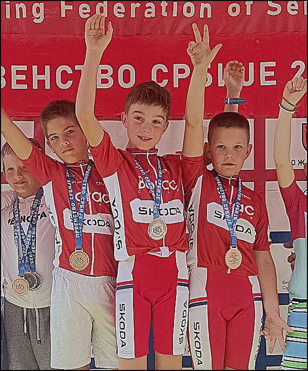 Biciklisti Borca pobednici Kupa Srbije 5 Ekipa BK BORAC U11