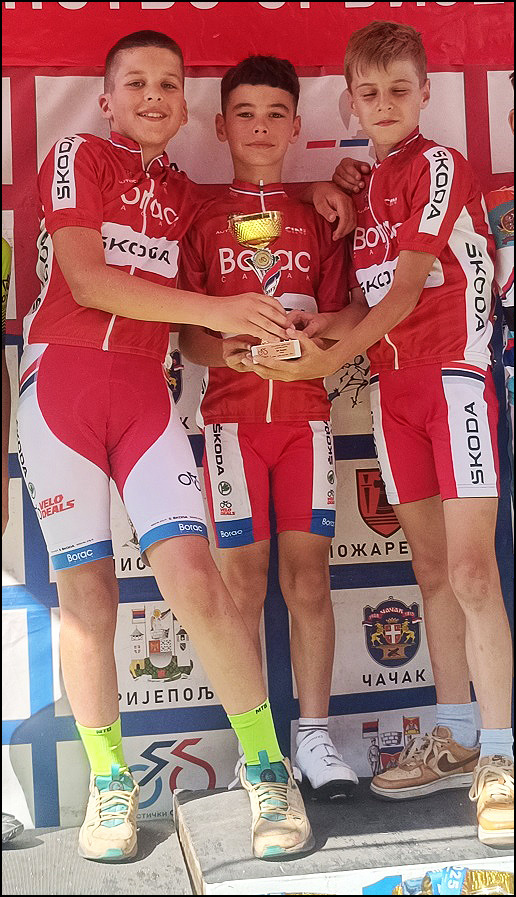 Biciklisti Borca pobednici Kupa Srbije 3 Ekipa Borca U13 2025