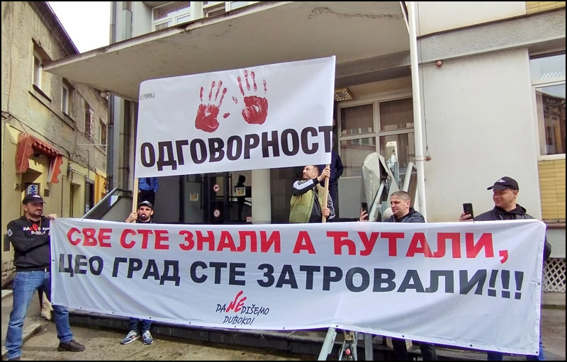 Direktor JKP Duboko: Rešenje otpadnih voda naredne godine 3 Protest Foto Nenad Kovacevic