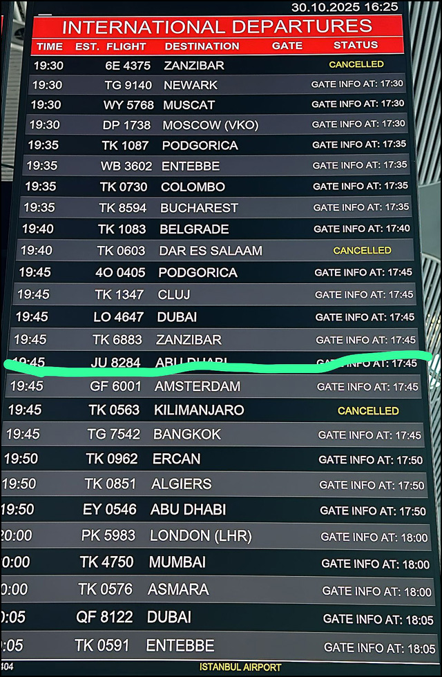 aerodrom otkazani letovi