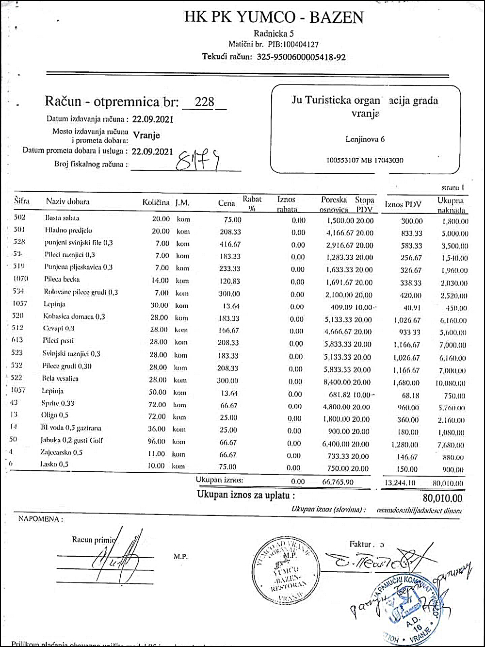 Racun Jumko 1