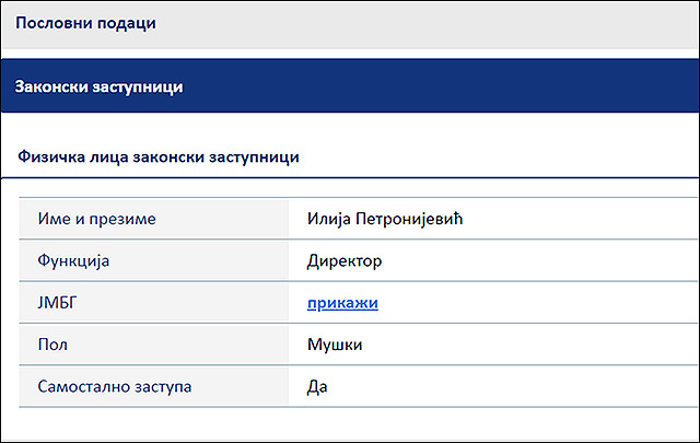 Izvod iz APR
