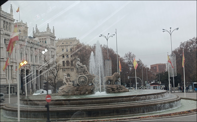 Čvorak u Madridu 1 Madrid Fontana na Plaza Cibeles