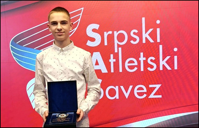 Mihajlo Jakšić najbolji atletičar Srbije među mlađim pionirima 1 Mihajlo Jaksic Foto AK Uice