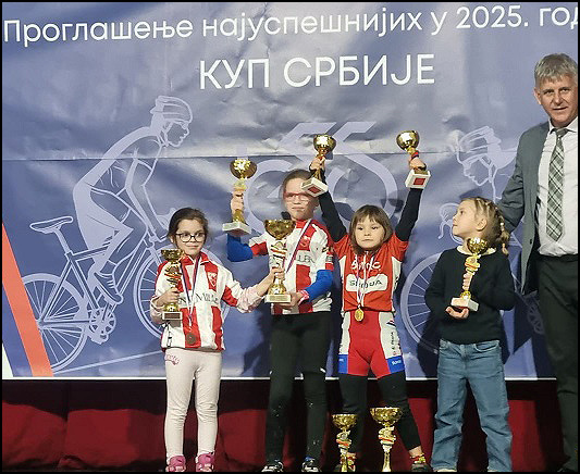 Pobednica Kupa Srbije za 2025 u drumu i MTB U9 Sonja Savic
