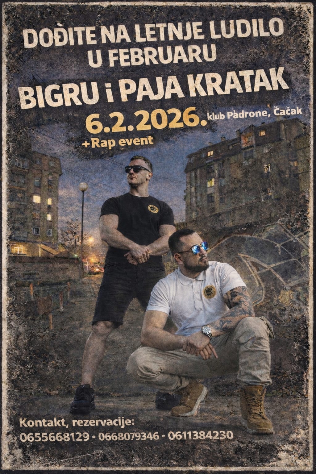 Celovečernji rap koncert u Čačku 2 reperi1