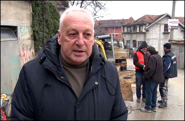 Ponovo havarija na cevovodu u Beogradskoj ulici -oglasio se direktor Vodovoda 1 Zarko Vasiljevic Foto Grad Uzice