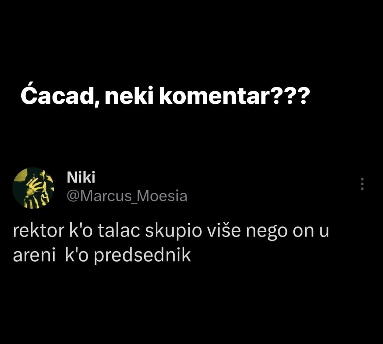 Gore društvene mreže: Rektor je pobednik i budući predsednik 22 rektor22