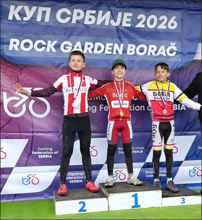 David Dragovic U13 pobednik MTB Kupa Srbije Borac 2026