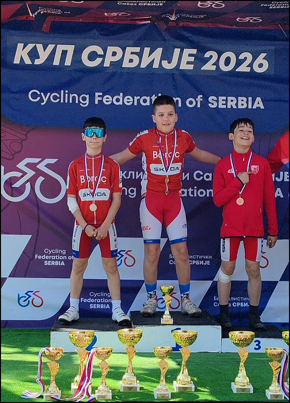 Vesti iz biciklizma 1 David Dragovic i DJordje Stanisavljevic prvi Kup Srbije Erdevik 2026