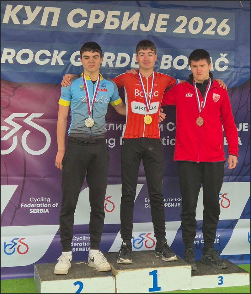 Luka Zivanovic junior pobednik MTB Kupa Srbije Borac 2026
