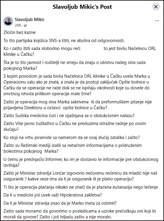 Zašto i hiljadu zašto, a nije moralo 3 post 1