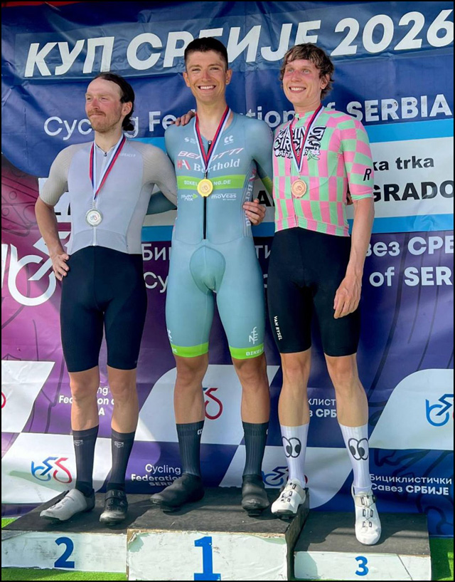 Nove medalje biciklista Borca 2 Ognjen Ilic pobednik Kupa Srbije Celarevo 2026