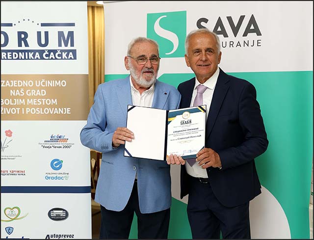 Profesor Slavoljub Nikolic i Adam Zimonjic