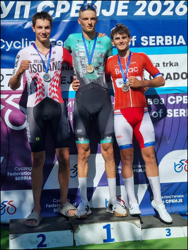 Nove medalje biciklista Borca 6 Vukasin Jovancevic U23