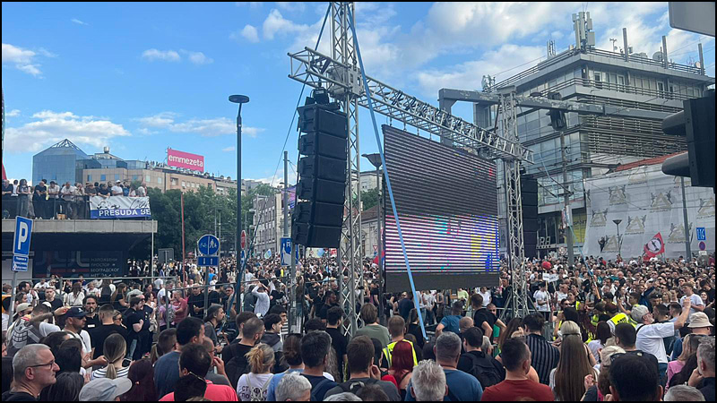 Na Slaviji održan jedan od najvećih skupova studenata ikad 9 maj 1A