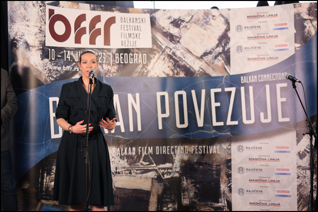 Svečanom ceremonijom dodele nagrada zatvoren 2. Balkanski festival filmske režije 4 Darja Bajic Bozovic direktorka BFFR a foto Andrija Popovic