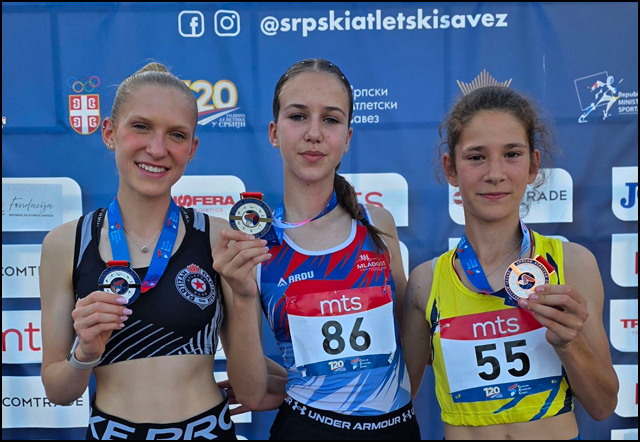 Dunja Vukajlović postala dvostruka šampionka Srbije 3 Foto AK Mladost Uzice