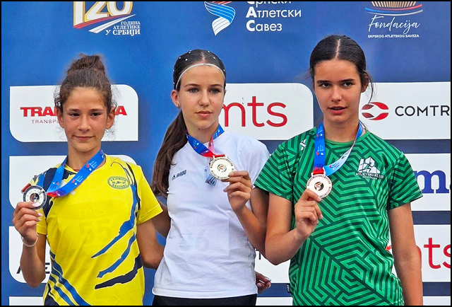 Dunja Vukajlović postala dvostruka šampionka Srbije 2 Foto AK Mladost