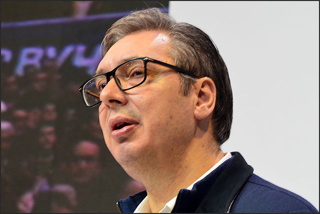 Odlazeći cirkus Aleksandra Vučića u užičkom selu Drežnik 2 Aleksandar Vucic Foto Nenad Kovacevic