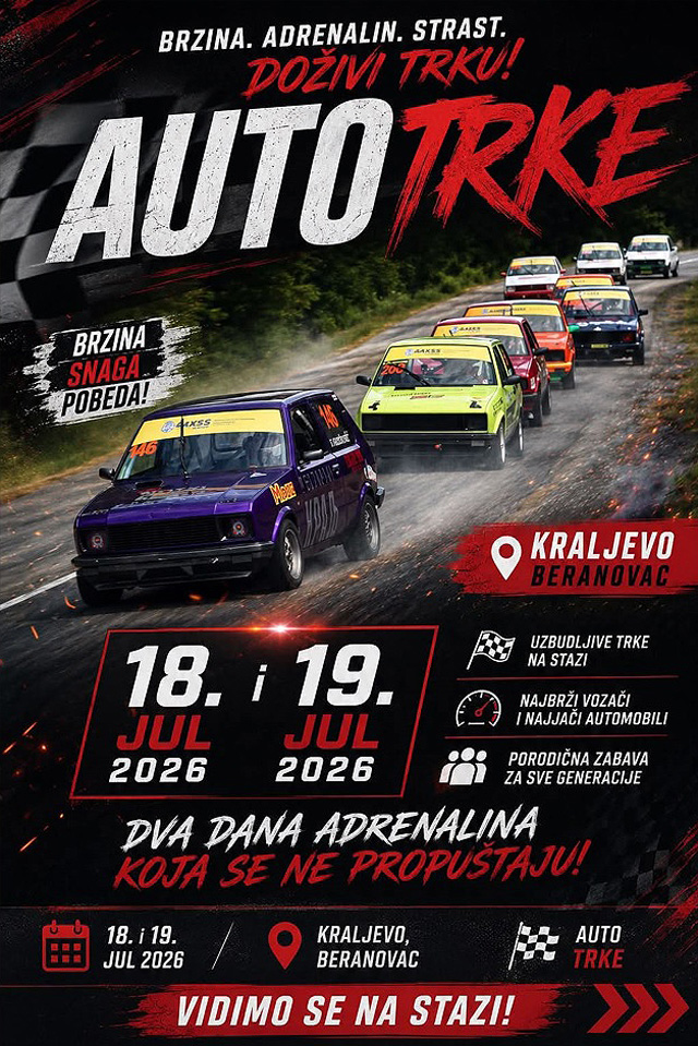 Beranovac zove: Adrenalin, brzina i automobilski spektakl stižu u Kraljevo 1 Beranovac