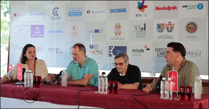 33. Festival evropskog filma Palić 1 Festivalski tim Ilija Tatic Radoslav Zelenovic Miroslav Mogorovic foto Damir Vujkovic