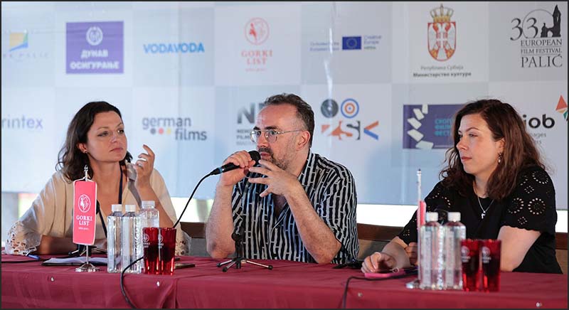 33. Festival evropskog filma Palić 5 Selektori takmicarskih programa Nikolaj Nikitin i Julija Sinkevic foto Damir Vujkovic