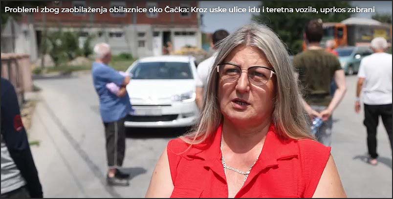 Problemi zbog zaobilaženja obilaznice oko Čačka 3 sagovornica